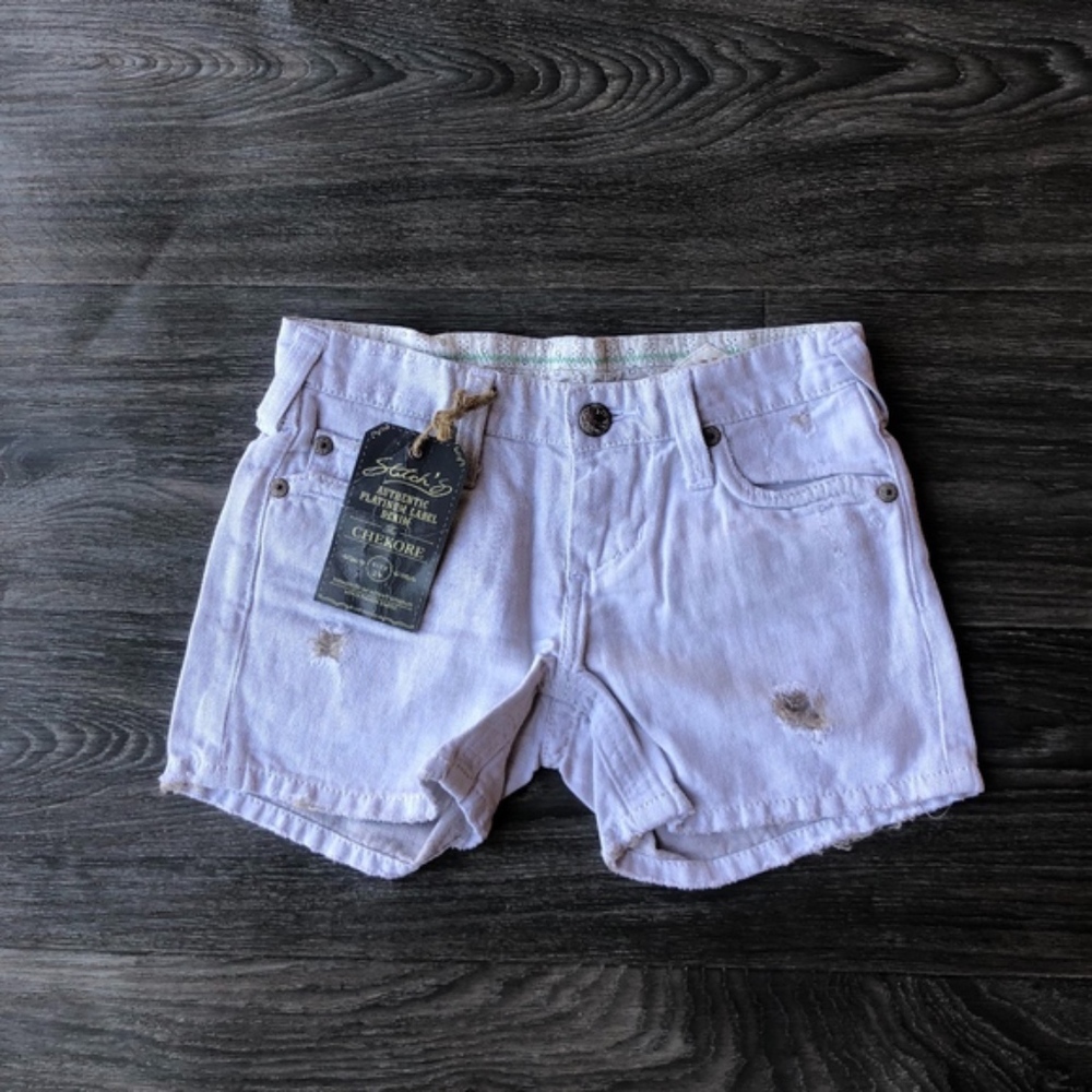 Stitch's Chekore Distressed Shorts Stormy